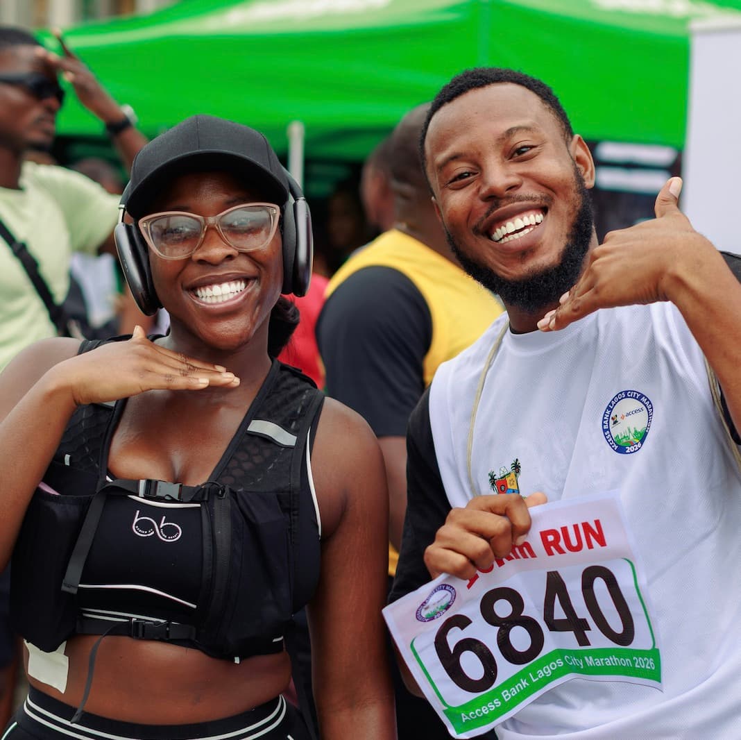 Athlete running a marathon